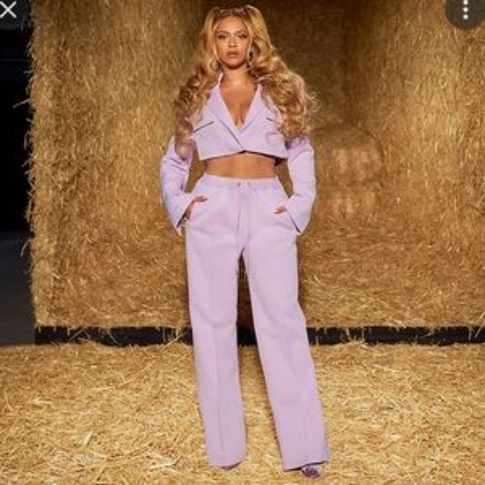 Ivy Park Purple Blazer And Trousers Set
